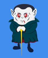 Vampire and characters. Halloween design vector
