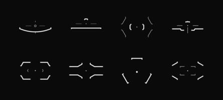 Cyberpunk Target and Aim Elements Collection vector