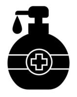 Handsanitizer icon. Healthcare and medical icon. solid icon style vector