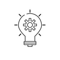 Innovation line icon concept on white background. vector