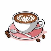 cappuccino Savor Every Warm Sip vector