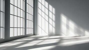 Light blue leaves casting soft shadows on a white background, creating a serene and elegant atmosphere video