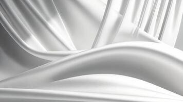 Light blue leaves casting soft shadows on a white background, creating a serene and elegant atmosphere video