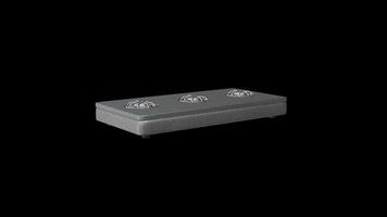 Three Burners Gas Stove Rotating on a Transparent Background. Seamless Loop. 4K video