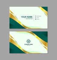 luxury abstract business card design vector