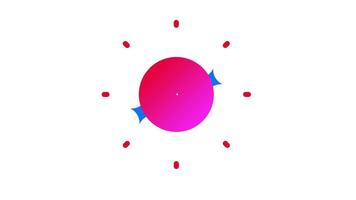 Animation of vibrant play button, adorned with sparkles, symbolizes excitement and engagement, inviting users to initiate media playback and enjoy dynamic content video