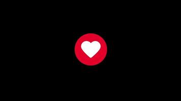 Animation of heart icon surrounded by rays symbolizes love and positivity, often used in designs to convey emotions, care, and community connection video