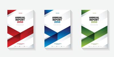 Modern folding ribbon theme book cover template in gradient color. A4 size book cover template for annual report, magazine, booklet, proposal, portfolio, brochure, poster vector