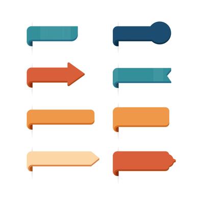 collection of edge page blank label or edge banner ribbon for ecommerce website shop