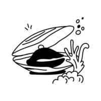 Visually perfect icon of mussels in trendy design style vector