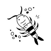 Premium icon of zooplankton in trendy style vector