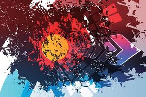 Sport dynamic background, colorful, attractive, challenging vector