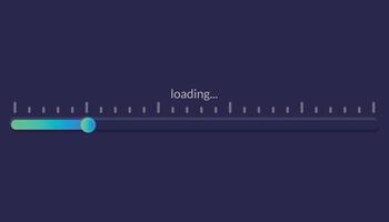 Progress load bar. Indicator of status download. Graphic icons of interface. Neon buttons of speed of upload. Web loaders with percent. Futuristic UI for website, game, internet vector