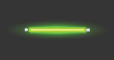 Neon Led Light Tube Glowing Lamp in Vibrant Colors, creating a striking ambiance vector