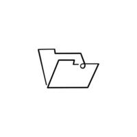 Document Line Style Icon Design vector