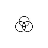 RGB Colour Line Style Icon Design vector