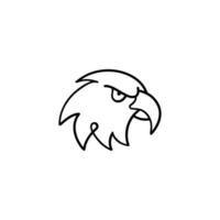 Eagle Line Style Icon Design vector
