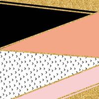 background with colorful shapes and glitters vector