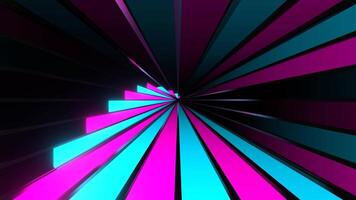 Cyan and Pink Neon Lights Alternating Movement Background VJ Loop in 4K video