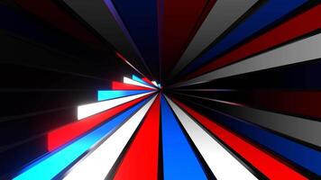 Red and White and Blue Neon Lights Alternating Movement Background VJ Loop in 4K video