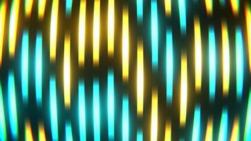 Cyan and Yellow Neon Equalizer Effect Background VJ Loop in 4K video