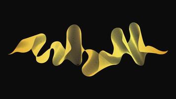 Abstract backdrop with luxury golden waves vector
