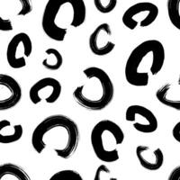 Seamless pattern with sketch circles shape vector