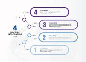 Blue tone circle infographic with 4 steps, process or options. vector