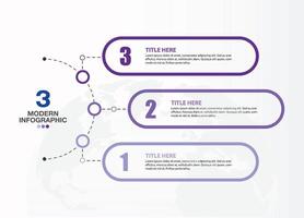 Blue tone circle infographic with 3 steps, process or options. vector