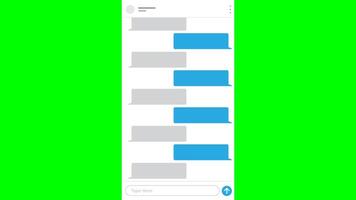 replying to messages via online application video