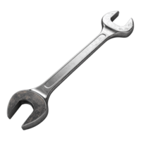 Wrench spanner against transparent background for tool showcases, mechanical presentations or hardware product displays png