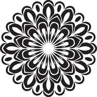 Modern Mandala Design with Bold Petal Patterns vector