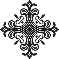 Bold Decorative Icon with Flowing Curves and Sharp Edges vector