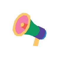 illustration speaker unique design retro with blank background vector