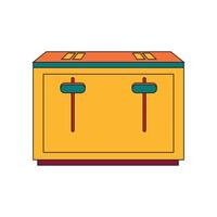 Illustration toaster unique design with blank background vector