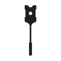 Tool tap card black design minimal with blank background vector