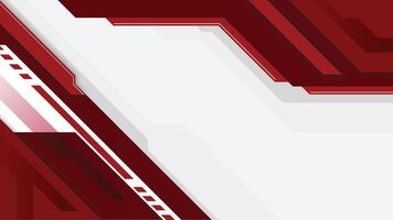 Minimalist Red and White Geometric Abstract Design vector