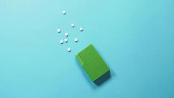 artificial sweetener container on table video