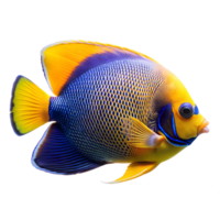 Masked Angelfish, isolated on transparent background png
