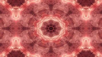 A symmetrical, intricate mandala design in red tones, evoking a sense of harmony and balance. video