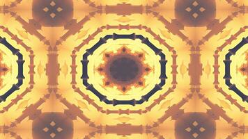 A symmetrical, abstract design resembling a kaleidoscope with warm tones and intricate patterns. video