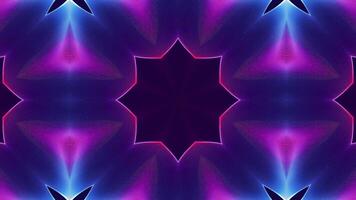 A vibrant, symmetrical abstract design with glowing lines and shapes, evoking a sense of depth. video