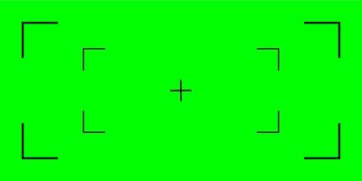 Green chroma background with motion tracking crosses. template for chromakey projects. Ideal for film and studio production. vector