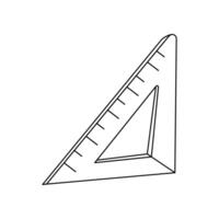 black and white illustration of a ruler on a white background. vector