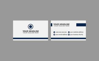 Modern and Professional Business Card With A Simple Logo vector