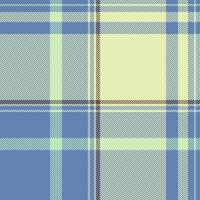 Us plaid pattern fabric, illustration textile check tartan. Curve texture seamless background in light and blue colors. vector