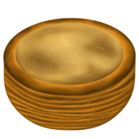 Burnt Edge Baked Egg Tarts png