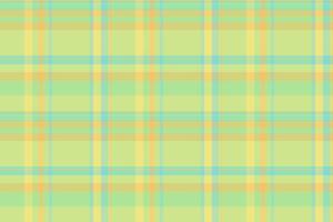 Flow check fabric texture, blank textile seamless plaid. Comfort background tartan pattern in yellow and lime colors. vector