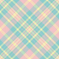 Tidy pattern tartan, pretty plaid fabric check. Arabic seamless texture background textile in light and teal colors. vector
