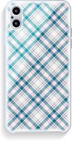 Smartphone cover design mockup. Template geometric pattern for mobile phone back part. Flat design. vector